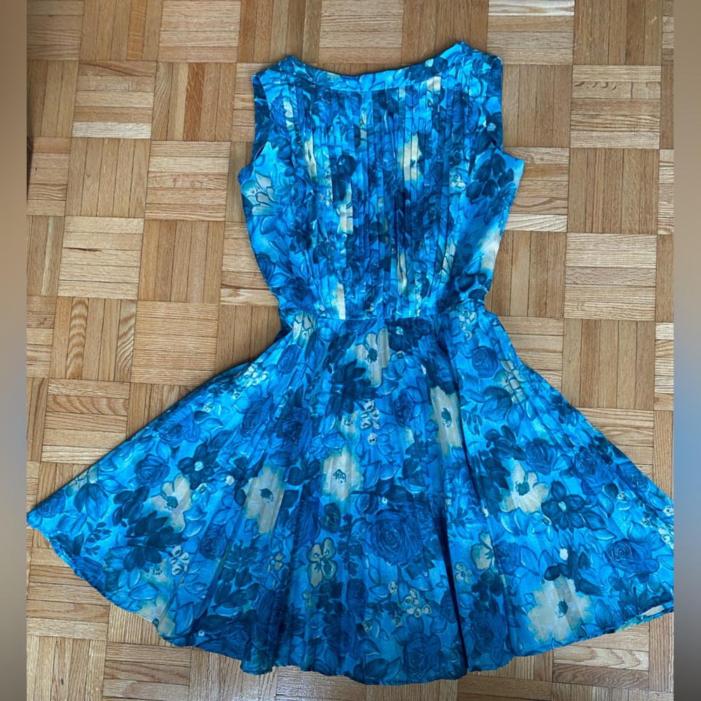 Vintage 1960s watercolour party dress